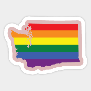 Washington state LGBT Pride Sticker